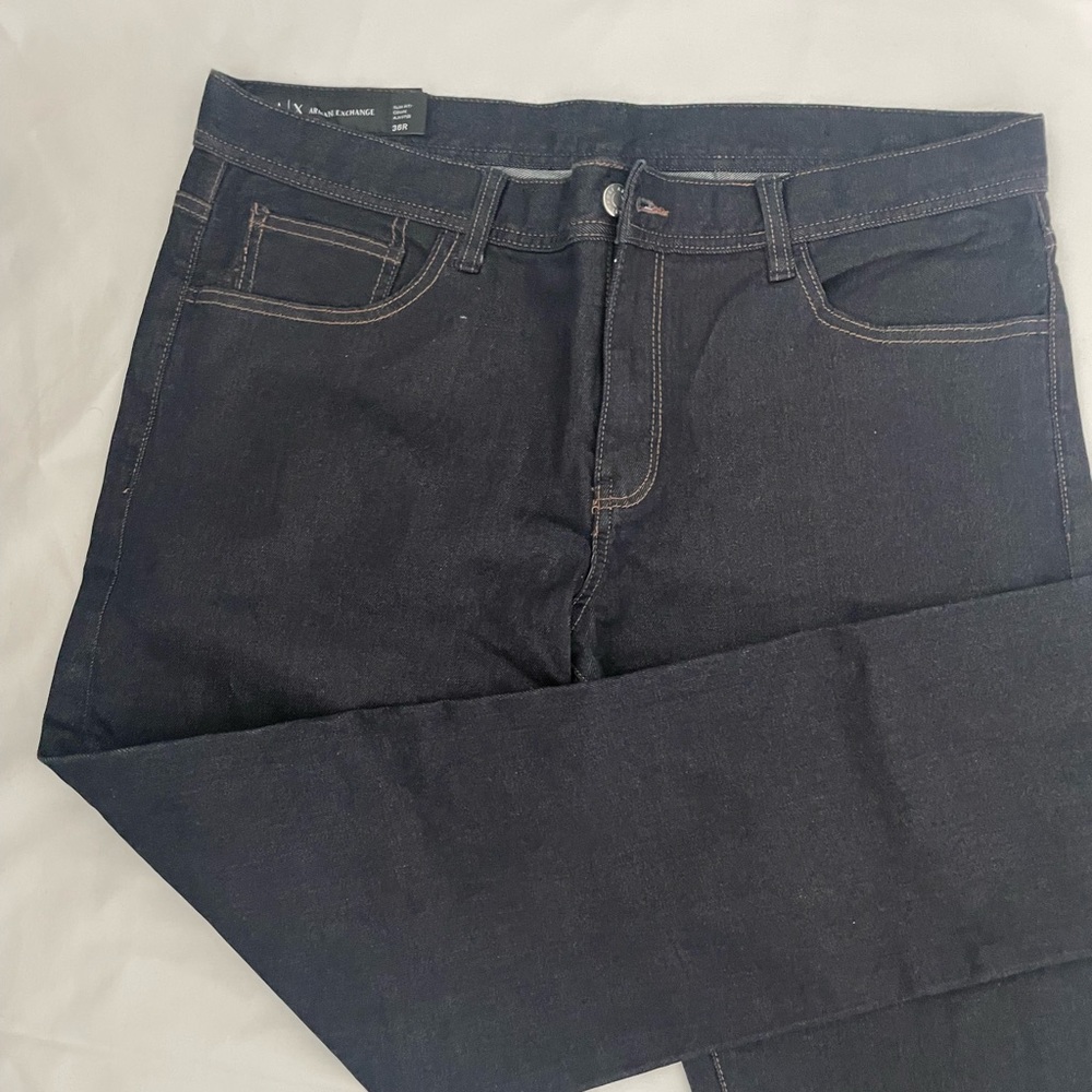 ARMANI EXCHANGE Men's Slim Fit Jeans 36R Dark Wash VGC! NWOT